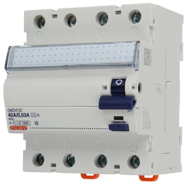 GW Aardlekschakelaar 4/40/30 GWD4132