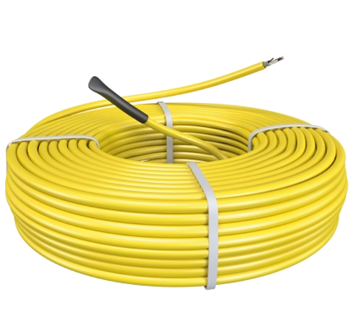 Vloerverwarmingskabel 123,5m 2100W 12,4m² geel afbeelding 2