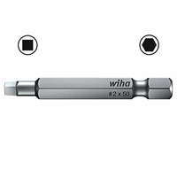 WIHA Professional Bit 1/4" E6,3 Robertson 1 7048Z 2,3x90mm afbeelding 2