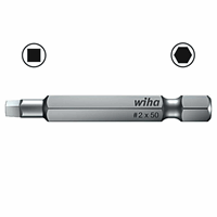 WIHA Professional Bit 1/4" E6,3 Robertson 3 7048Z 3,3x90mm afbeelding 2