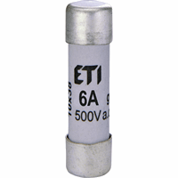 ETI CH10 GG 6A CYL.ZEKERING CH10 GG 6A 500V 1 afbeelding 2
