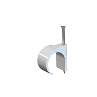 Spijkerclip 5-7mm staal 15mm wit afbeelding 2