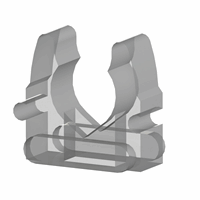 Klembeugel nylon 25-28mm koppelbaar transparant afbeelding 2