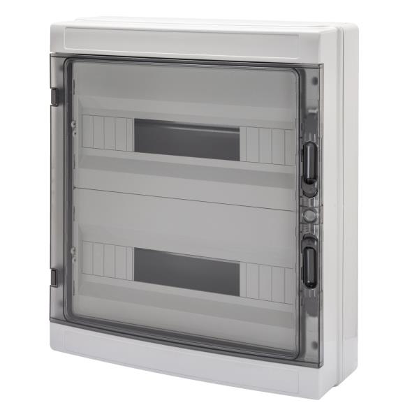 GW Modulaire verdeler met transparante deur 36 mod. (2x18) IP65 GW40107