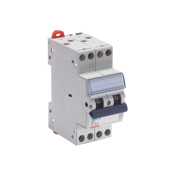 GW Fornuisautomaat 2x1p+N B16A GW90301