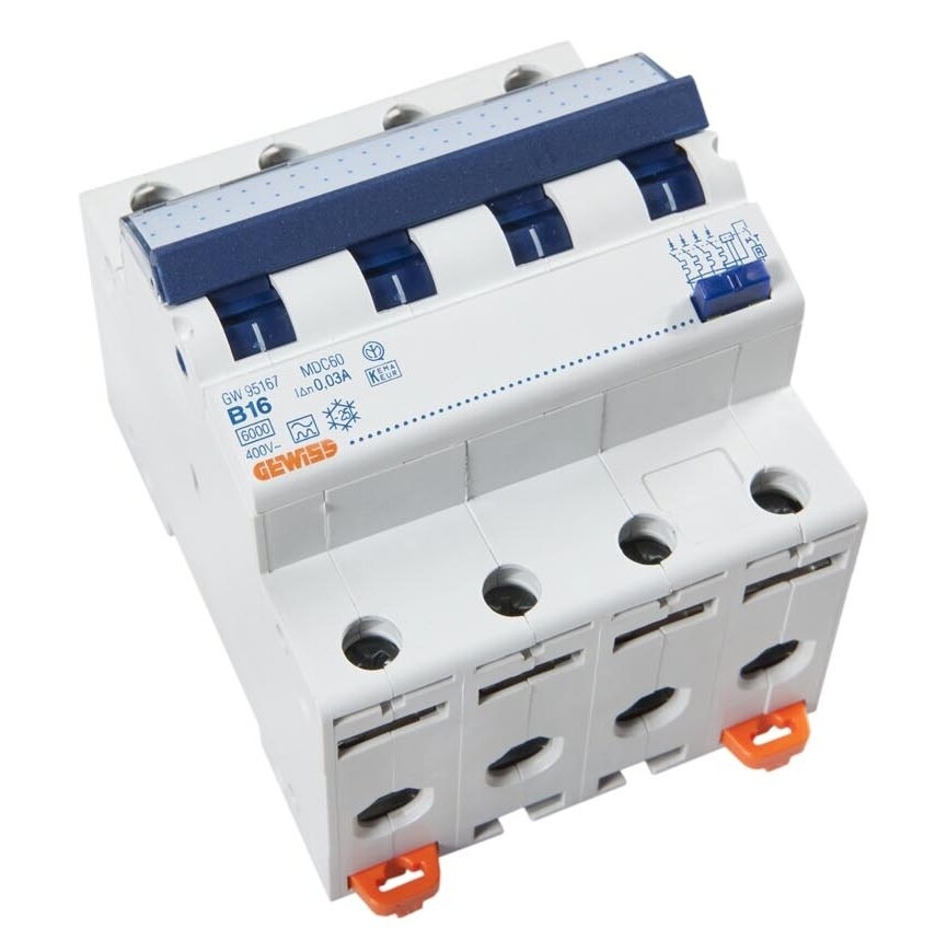 GW Aardlekautomaat 4p 30mA B16 GW95167