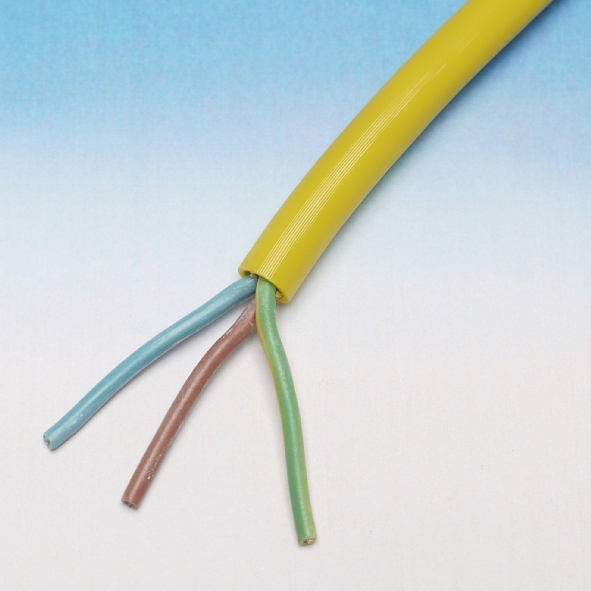 DONNE BMQL 3X1 R100 PUR KABEL GEEL GERIBD R100 afbeelding 2