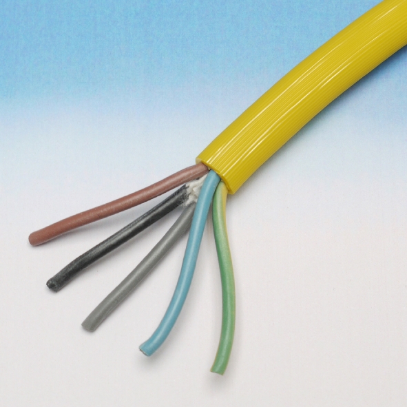 DONNE BMQL 5X1.5 R100 PUR KABEL GEEL GERIBD R100 afbeelding 2