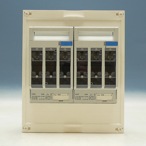 Hager Bouwunit Univers N Mesp.lastsch. 2xNH00 rail 250mm UY21G2N afbeelding 2