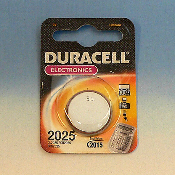 DURACELL DL20 25 KNOOPCEL LITH CR2025 3V