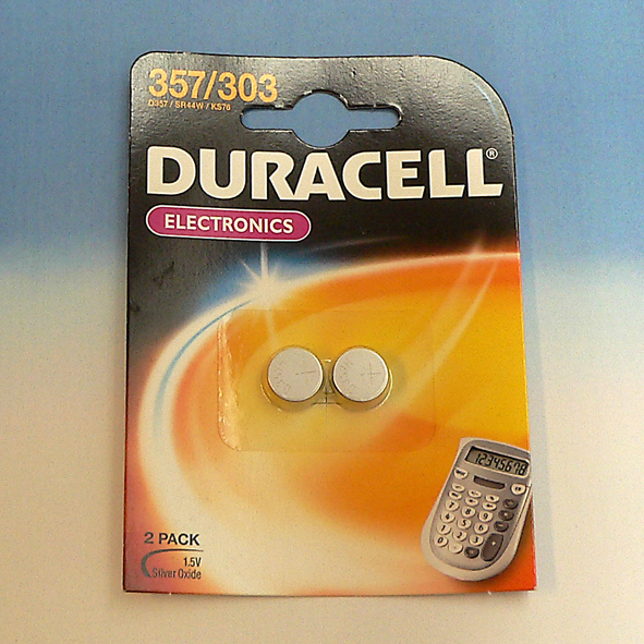 DURACELL D 357 KNOOPCEL IEC SR44 1.55V 1=2ST afbeelding 2