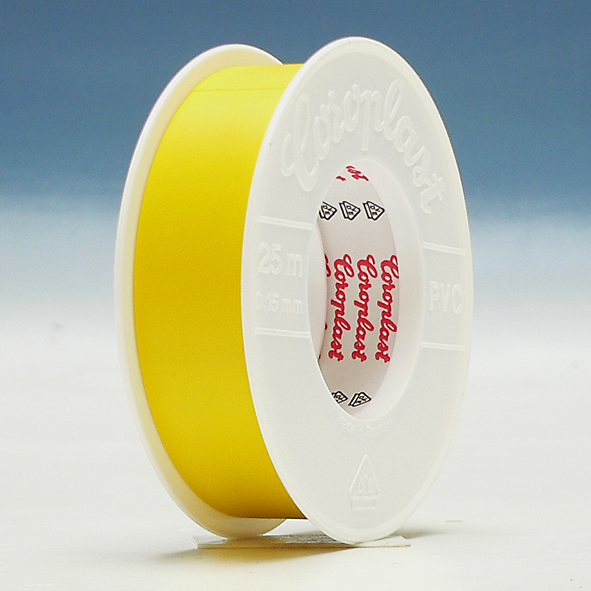 Coroplast 302 isolatietape 25mm geel 25m afbeelding 2