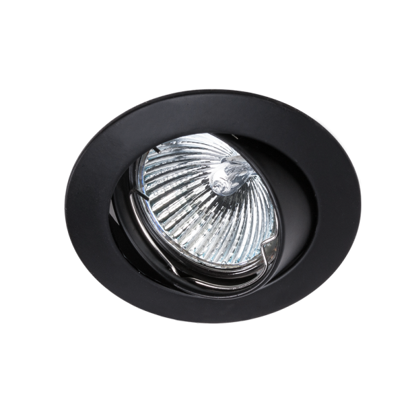 Inbouwspot GX5,3 50mm kantelbaar schuin zwart