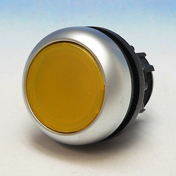 EATON M22-DRL-Y KNOP DRUK VLAK VAST GE SIGN afbeelding 2