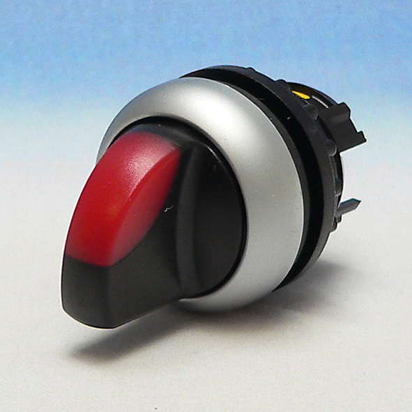 EATON M22-WLK3-R KNOP DRAAI KORT PULS 3S RO SIG afbeelding 2