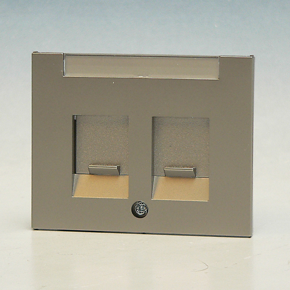 BERKER 11827004 CPL M TKST/STOFSCH 2V K5 RVS afbeelding 2