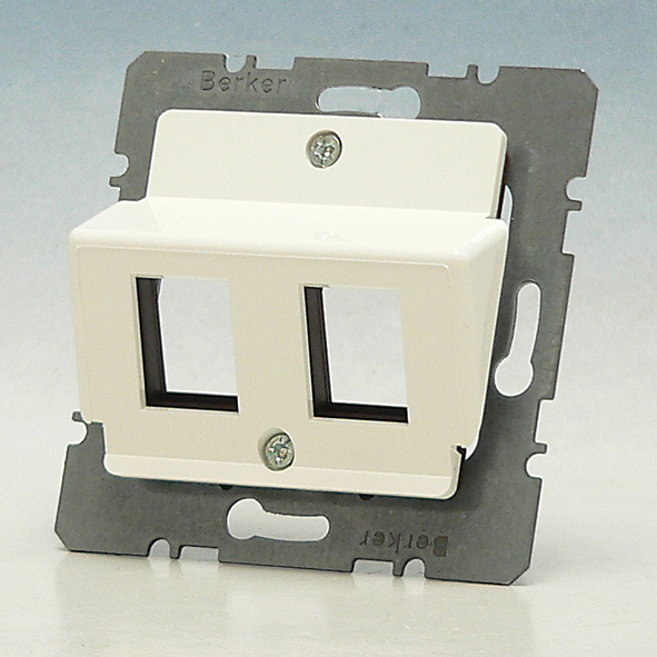BERKER 146409 CPL RJ45 2X KRONE 45G PW R9010 afbeelding 2