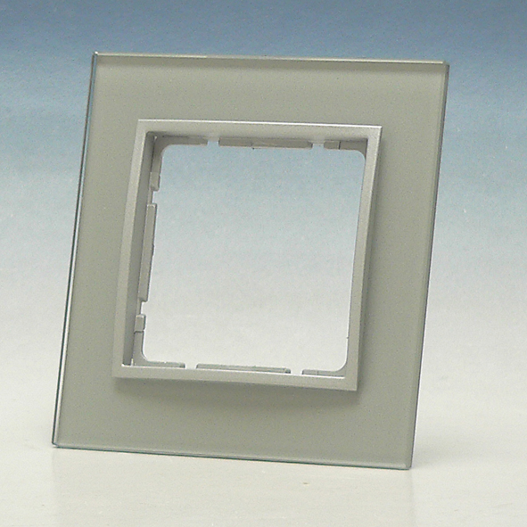 Berker B7 Glasafdekraam 1 voudig aluminium (10116414) afbeelding 2