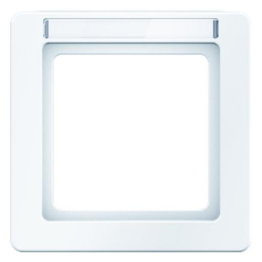 Berker Q.1 afdekraam met tekstveld 1-voudig polarwit (10116019) afbeelding 2