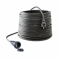 Verlengkabel 25 meter 3x2.5mm² rubber stekker contrastekker aangespoten