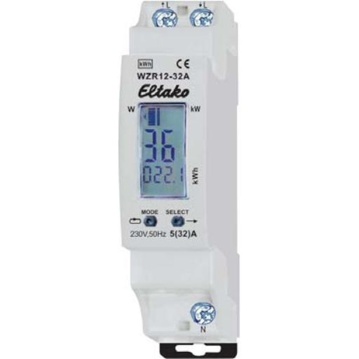 ELTAKO WZR12 32A KWH meter 1F 32A 230V AC afbeelding 2