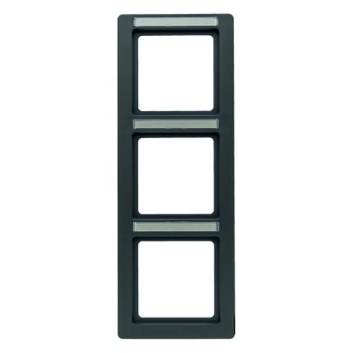 BERKER 10136016 AFDEKRAAM 3V+TV VERT Q1 ANTR afbeelding 2