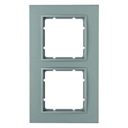 BERKER 10126424 AFDEKRAAM 2V B7 KUNSTST ALU afbeelding 2