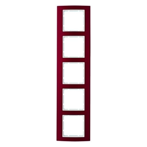 BERKER 10153022 AFDEKRAAM 5V B3 AL RD/PW afbeelding 2