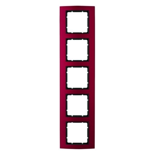 BERKER 10153012 AFDEKRAAM 5V B3 AL RD/ANTR afbeelding 2