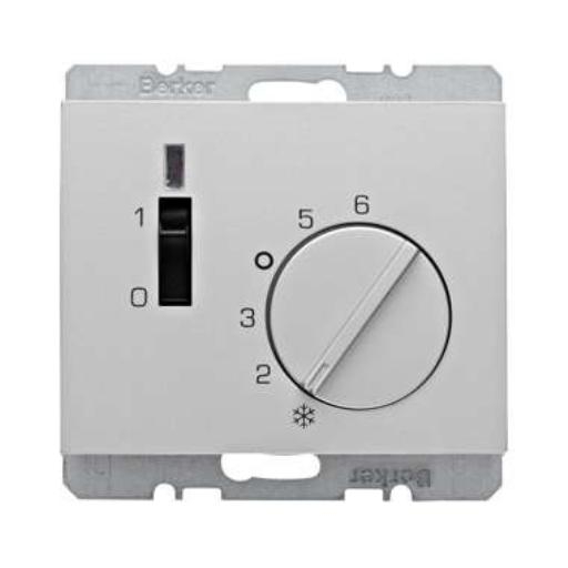BERKER 20307103 KAMERTHERM 1V SCHAK+LED K5 ALU afbeelding 2