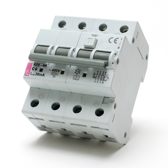 ETI KZS-4M C 6A 30MA AARDL AUTM C6A30MA 4P afbeelding 2