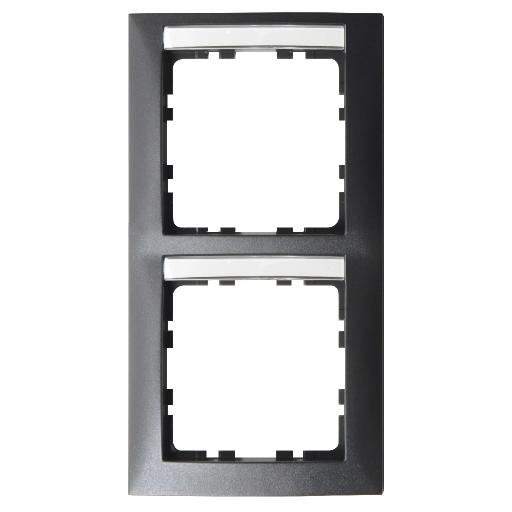 BERKER 10129969 AFDEKRAAM 2V+TEKSTV VERT ANTR afbeelding 2