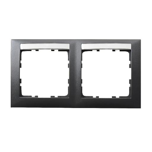 BERKER 10229969 AFDEKRAAM 2V+TEKSTV HORZ ANTR afbeelding 2