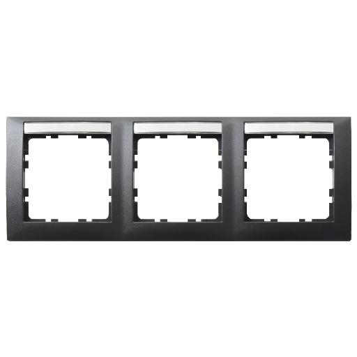 BERKER 10239969 AFDEKRAAM 3V+TEKSTV HORZ ANTR afbeelding 2