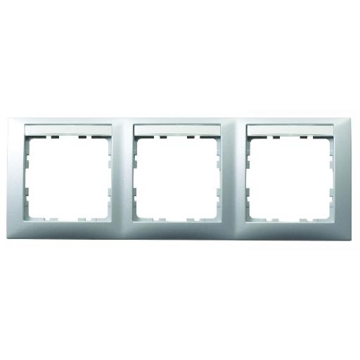 BERKER 10239959 AFDEKRAAM 3V+TEKSTV HORZ ALU afbeelding 2