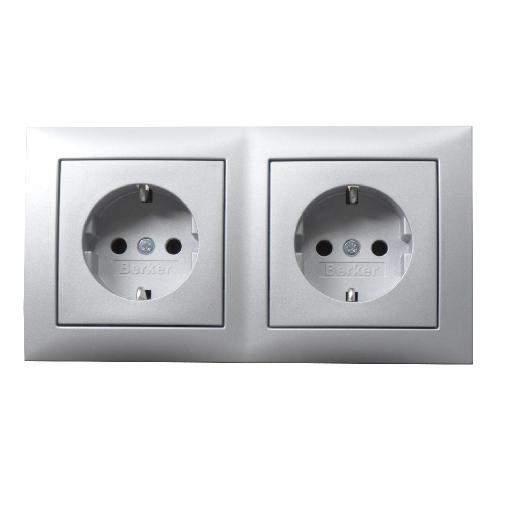BERKER 47209939 WCD RA INB 2V+AFDEKPL ALU afbeelding 2