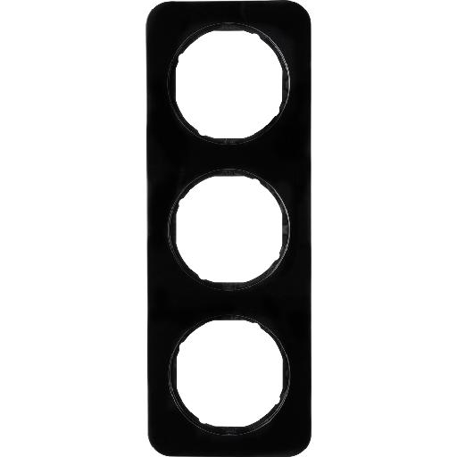 Berker R.1 Afdekraam 3-voudig Zwart 10132145 afbeelding 2