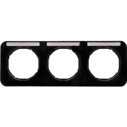 BERKER 10132135 AFDEKRAAM 3V HOR+TEKSTV R1 ZW afbeelding 2
