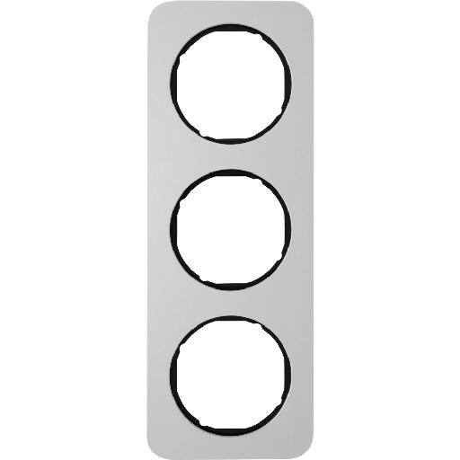 BERKER 10132184 AFDEKRAAM 3V R1 ALU/ZW afbeelding 2