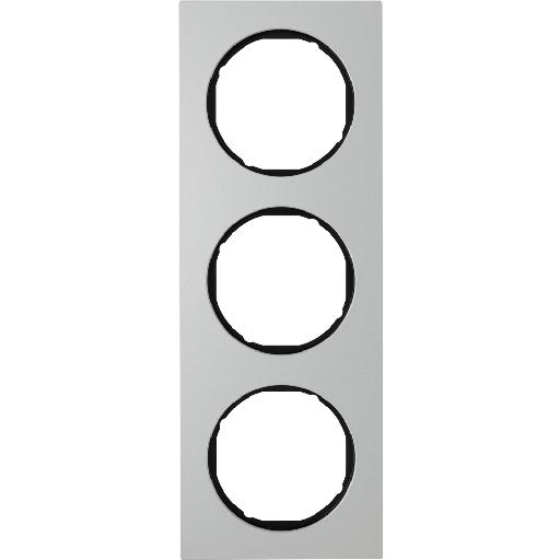 BERKER 10132284 AFDEKRAAM 3V R3 ALU/ZW afbeelding 2