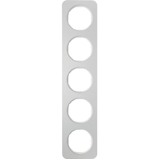 BERKER 10152174 AFDEKRAAM 5V R1 ALU/WT afbeelding 2