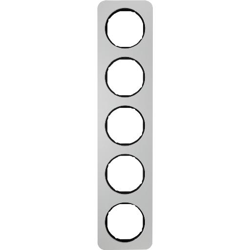 BERKER 10152184 AFDEKRAAM 5V R1 ALU/ZW afbeelding 2