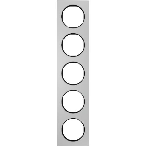 BERKER 10152284 AFDEKRAAM 5V R3 ALU/ZW afbeelding 2