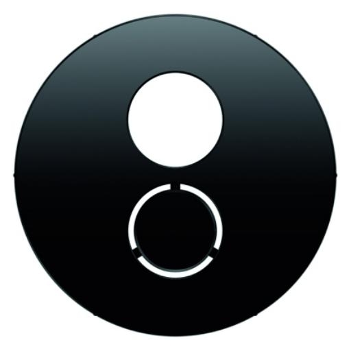 Berker  luidspreker centraalplaat R1-R3 zwart 11962045 afbeelding 2