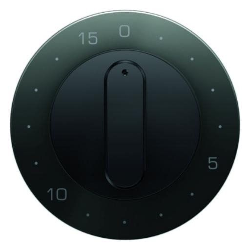 Berker centraalplaat mechanische tijdschakelaar R1R3 ZW (16322045) afbeelding 2