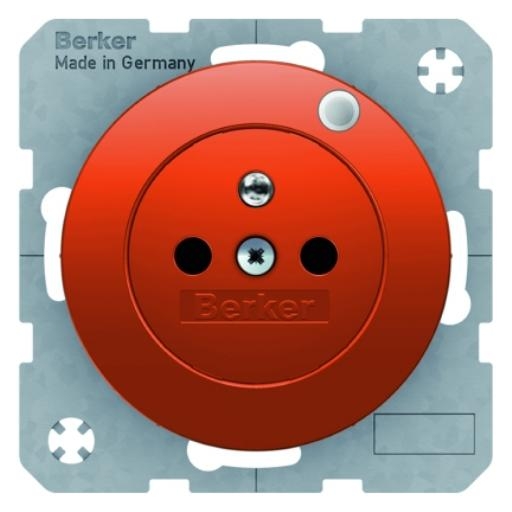 Berker wandcontactdoos LED controlelamp R1-R3 oranje (6765092007) afbeelding 2