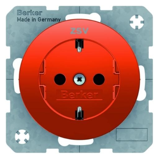Berker wandcontactdoos met opdruk ZSV  R1-R3 oranje 47432007 afbeelding 2