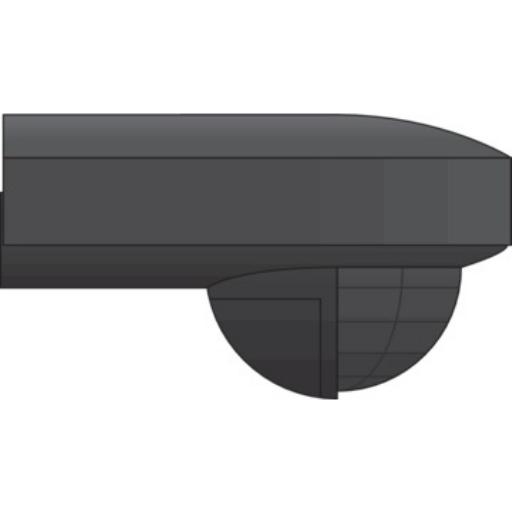 PIR 180°/11m 10A (IP54) wand, zwart 350-20150 afbeelding 2