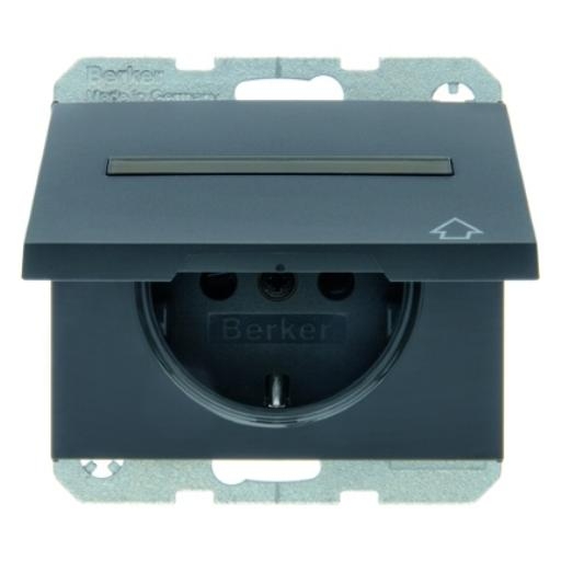 BERKER 47527206 SCHUKO-WANDCONTACTDOOS MET KLA afbeelding 2