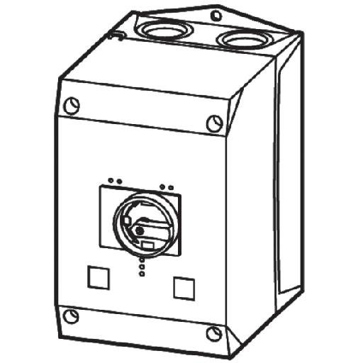 EATON CI-K4-PKZ4-GR KUNSTSTOF KAST IP65 LEEG VOOR afbeelding 2